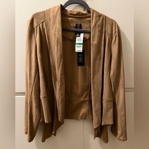Faux Suede Leather Jacket